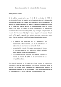 Comentarios a la Ley de Aviación Civil de Venezuela