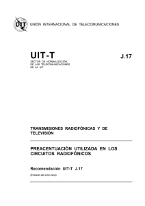UIT-T Rec. J.17 (12/72) Preacentuación utilizada en los