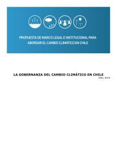 LA GOBERNANZA DEL CAMBIO CLIMÁTICO EN CHILE