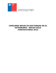 Bases Doctorado en el Extranjero Becas Chile 2015