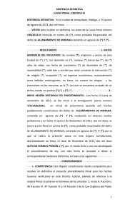 sentencia definitiva - Poder Judicial del Estado de Hidalgo