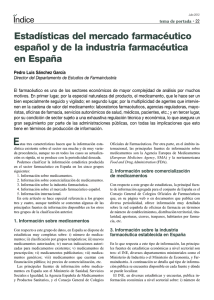 Estadísticas del mercado farmacéutico español de