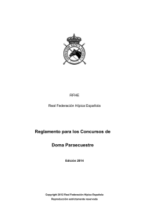 Reglamento de Doma 2006 - Real Federación Hípica Española