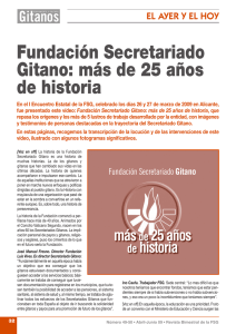 Más de 25 años de historia - Fundación Secretariado Gitano