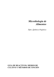 Microbiología de Alimentos - Departamento de Química Orgánica