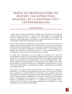 MAPEO DE ORGANIZACIONES DE MUJERES CON ESTRUCTURA