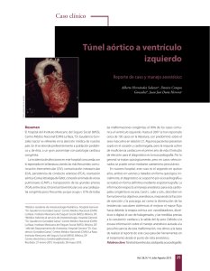 Túnel aórtico a ventrículo izquierdo