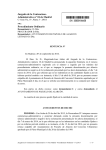 Juzgado de lo Contencioso- Administrativo nº 18 de Madrid
