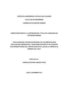 pontificia universidad católica del ecuador facultad de enfermería