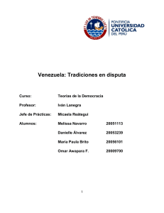 Venezuela: Tradiciones en disputa