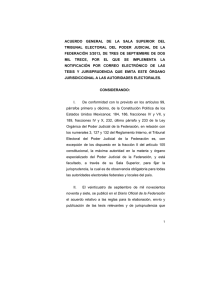 Acuerdo-3-2013 - Tribunal Electoral del Poder Judicial de la