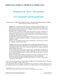 Propuestas de Amor y Psicodrama - Colegio Oficial de Psicólogos
