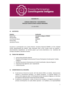 Acta Nº2 Consejo Consultivo Proceso Constituyente Indígena