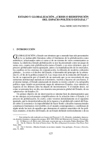 Crisis o redefinición del espacio político estatal?