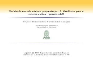 quinasa cdc2. - Universidad de Antioquia