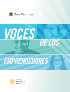 voces de los emprendedores - World Resources Institute