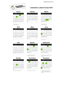 Calendario Laboral Ceuta 2016