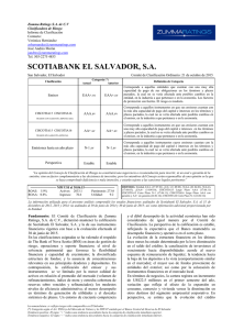 Informe de Clasificación Scotiabank