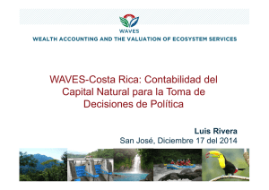 WAVES-Costa Rica - Wealth Accounting and the Valuation of