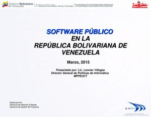 software público en la república bolivariana de venezuela