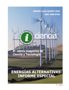 Energías Alternativas: Informe Especial. Boletín Ago. 2004. Setcip Arg.