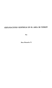 exploraciones geofisicas en el area de tongoy