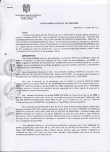 Municipalidad Distrital de Miraflores Avenida Unión N° 316 Telefax