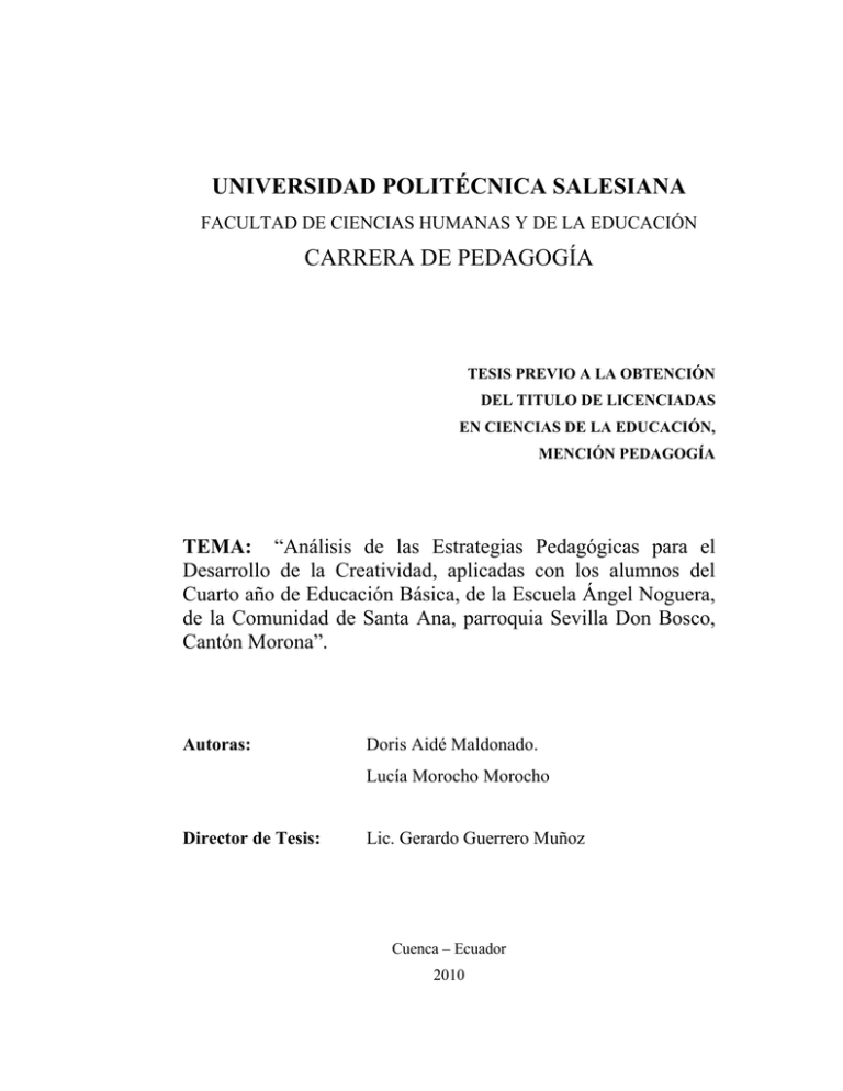 Análisis De Las Estrategias Pedagógicas Para El Desarrollo De La