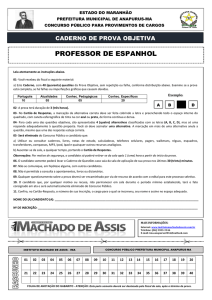 professor de espanhol - Instituto Machado de Assis