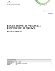 estudio control de frecuencia y determinación de - CDEC-SING