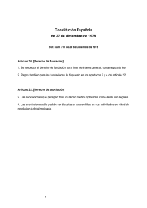 Constitución Española de 27 de diciembre de 1978