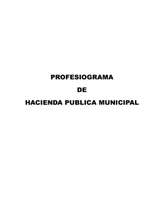 PROFESIOGRAMA DE HACIENDA PUBLICA MUNICIPAL
