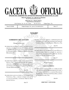 gobierno del estado sumario - Poder Judicial del Estado de Veracruz
