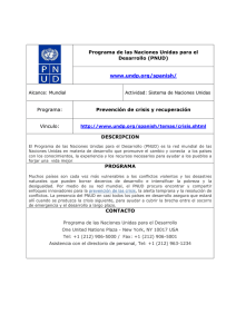 Programa de las Naciones Unidas para el Desarrollo (PNUD) www