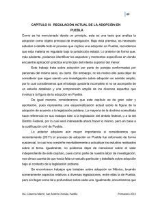 CAPÍTULO III. REGULACIÓN ACTUAL DE LA ADOPCIÓN EN