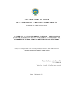 universidad central del ecuador facultad de filosofía, letras y