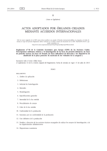 Reglamento no 50 de la Comisión Económica para