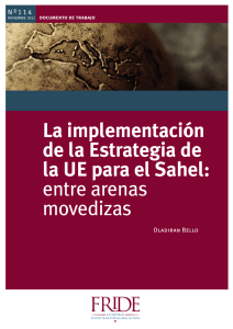 La implementación de la Estrategia de la UE para el Sahel: entre