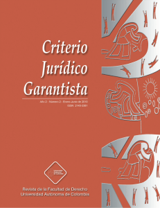 Criterio Jurídico Garantista - Universidad Autónoma de Colombia