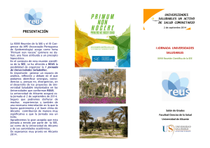 PRESENTACIÓN - Universidad de Alicante