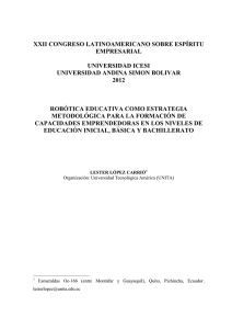 XXII CONGRESO LATINOAMERICANO SOBRE ESPÍRITU