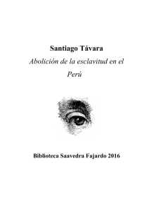 Santiago Távara Abolición de la esclavitud en el Perú