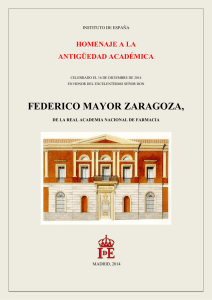 federico mayor zaragoza - Fundación Cultura de Paz