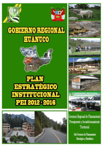 PEI 2012 - 2016 - Portal Oficial del Gobierno Regional de Huánuco