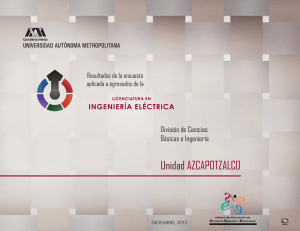 Licenciatura en Ingeniería Eléctrica 2012