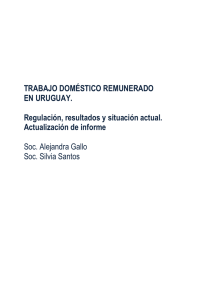 Trabajo Doméstico Remunerado en Uruguay