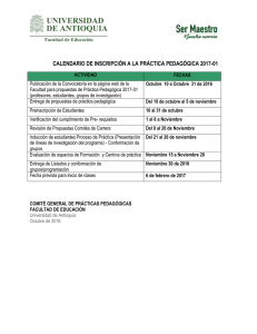 calendario de inscripción a la práctica pedagógica 2017-01