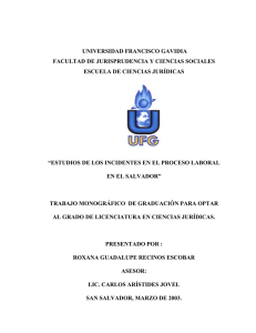 perfil de monografia - Universidad Francisco Gavidia