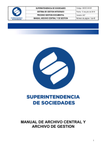 GDOC-M-001 Manual de Archivos Central y Gestion