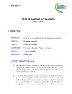 ROBO DE CAJEROS AUTOMÁTICOS Boletín 7689-07